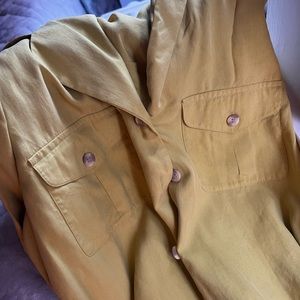 Flowy Short Sleeve Button Up